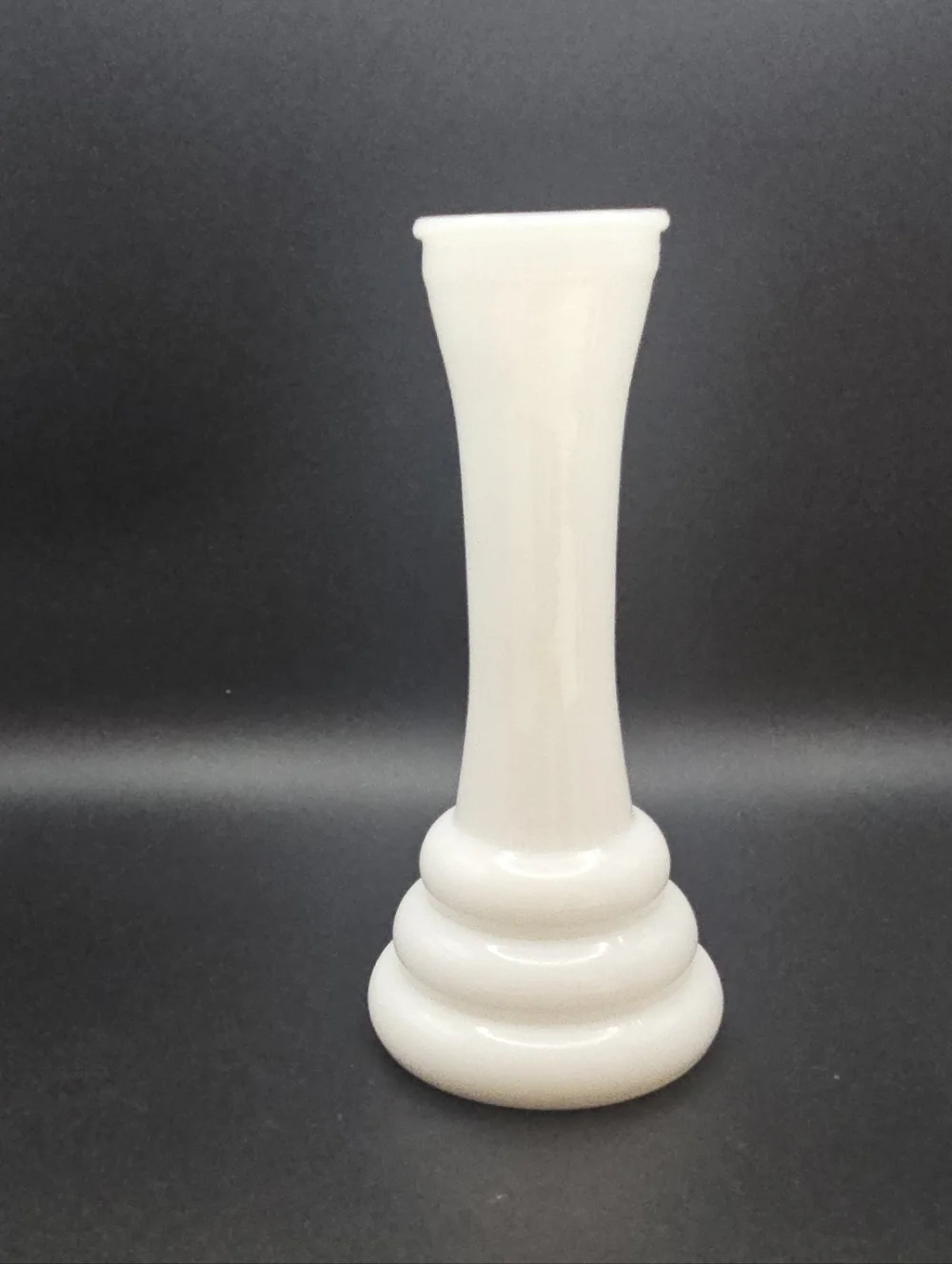 Vintage Randall Beehive Milkglass Vases, Set of Two